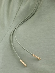 Sage Green Slinky Wide Leg Trousers - Image 7 of 9