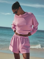 Fluro Pink Sweat Shorts - Image 1 of 8