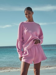 Fluro Pink Sweat Shorts - Image 2 of 8