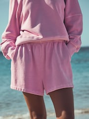 Fluro Pink Sweat Shorts - Image 4 of 8