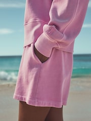 Fluro Pink Sweat Shorts - Image 5 of 8