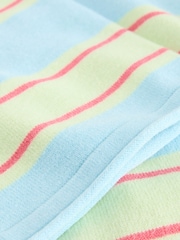 Blue/Green Stripe Compact Cosy Short Sleeve Top - Image 8 of 8