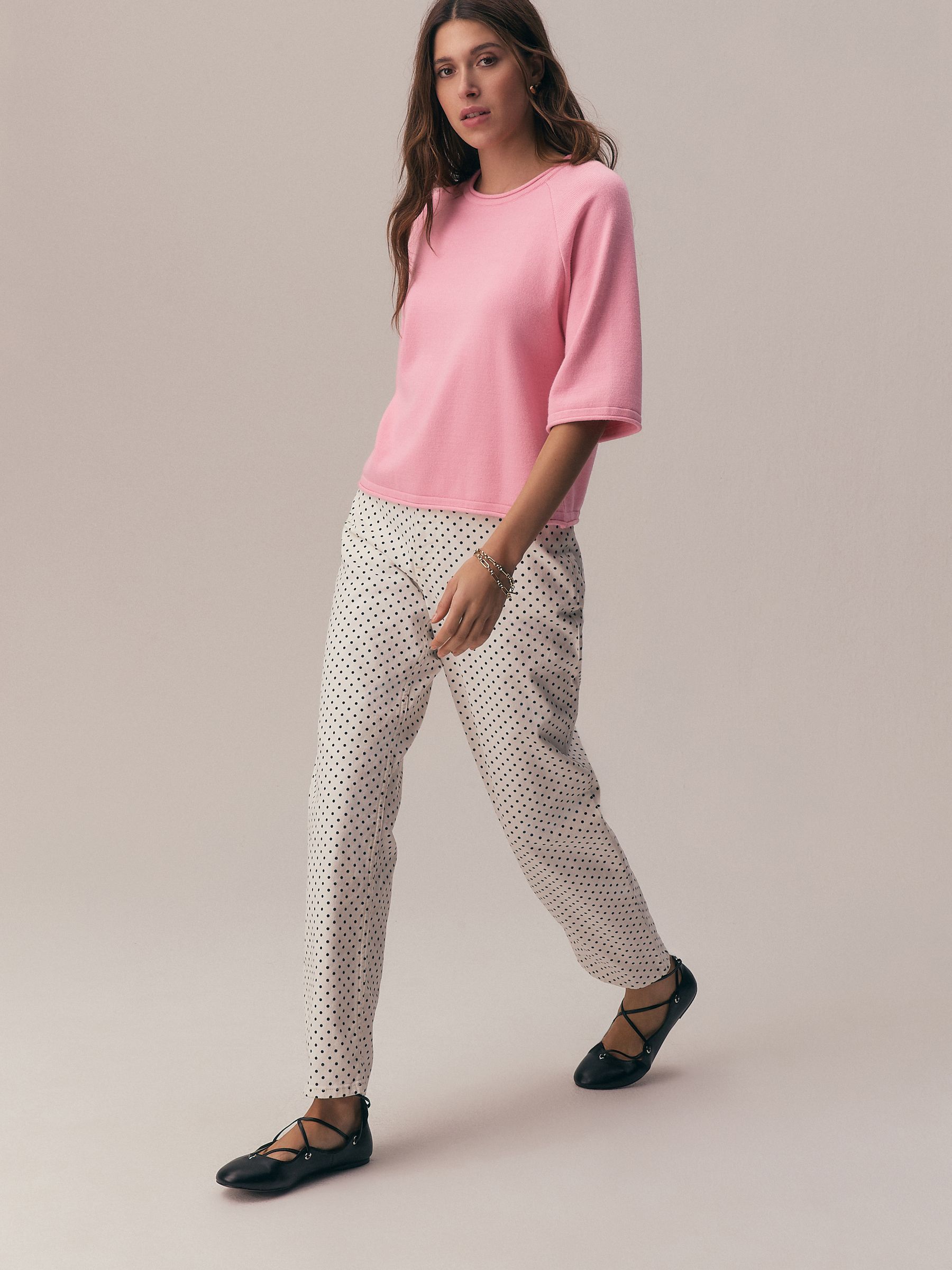 Buy Fluro Pink Compact Cosy Short Sleeve Top from Next Romania