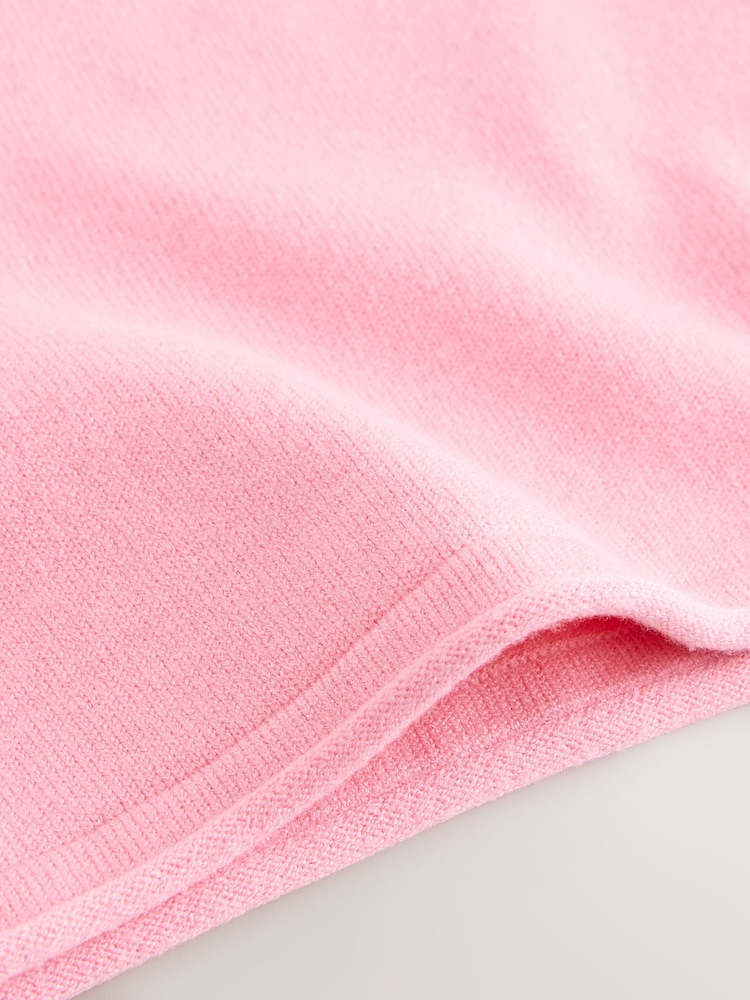 荧光粉色 - Compact Cosy Short Sleeve Top - 7的图像7｝