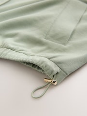 أخضر فاتح - سترة عملية فائقة النعومة بياقة قمعية وبتصميم أنيق - صورة 8 من 8