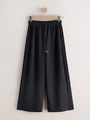 Black Slinky Wide Leg Trousers - Image 6 of 9