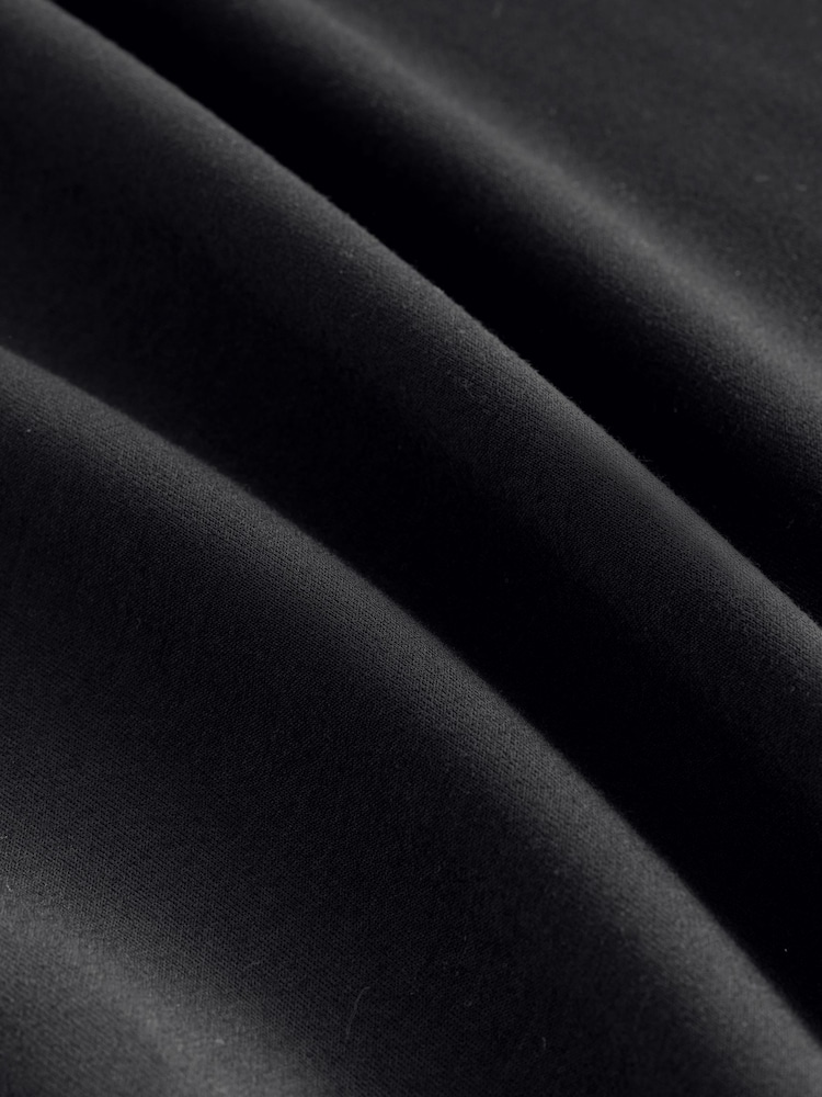 Black Slinky Wide Leg Trousers - Image 9 of 9