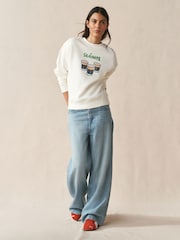 Ecru Graphic Slainte Sweatshirt - Image 3 of 7