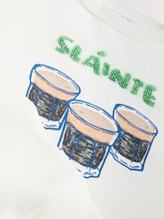 Ecru Graphic Slainte Sweatshirt - Image 5 of 7