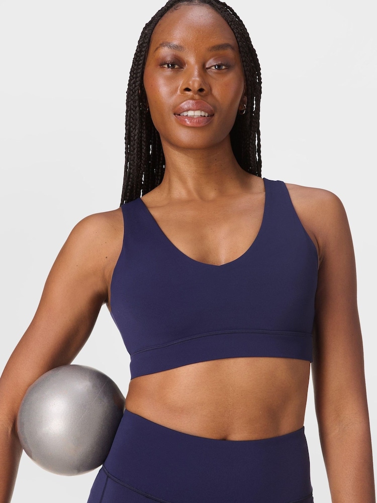 Sweaty Betty Blue Ultimate Studio Voop Bra - Image 1 of 7 Sweaty Betty Blue Ultimate Studio Voop Bra - Image 1 of 7