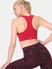 Sweaty Betty Red Stamina Seamless Sports Bra - Image 4 of 6