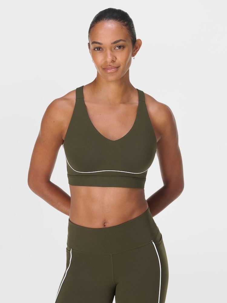 Sweaty Betty NoriGreen White Power Pulse Bra - Image 1 of 7 Sweaty Betty NoriGreen White Power Pulse Bra - Image 1 of 7