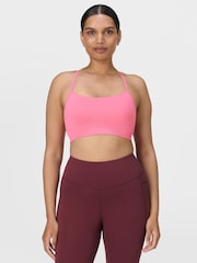 Rosa - Sujetador de yoga sin costuras Spirit Restored de Sweaty Betty - Imagen 1 de 7
