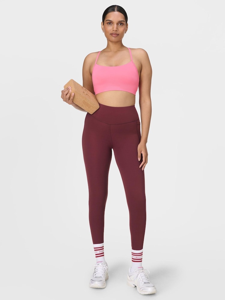 Rosa - Sujetador de yoga sin costuras Spirit Restored de Sweaty Betty - Imagen 2 de 7