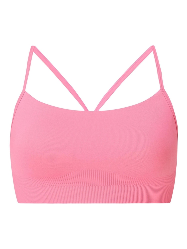 Sweaty Betty Pink Spirit Restored Seamless Yoga Bra - Image 7 of 7 Sweaty Betty Pink Spirit Restored Seamless Yoga Bra - Image 7 of 7