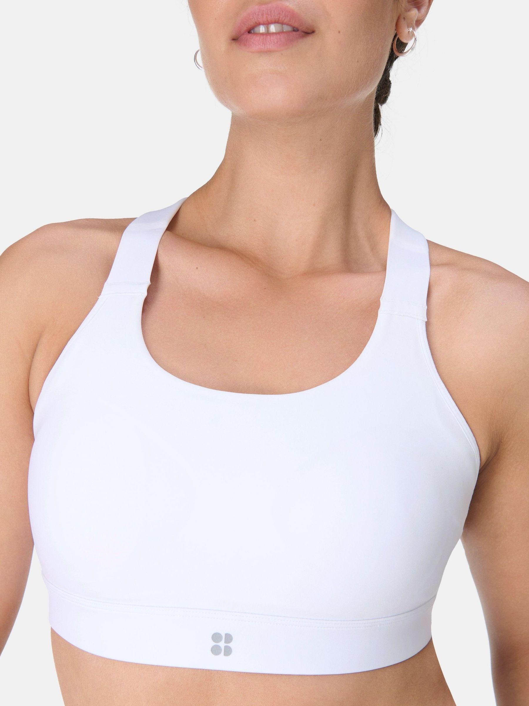 Buy Sweaty Betty White Medium Power Support Seam-Free Bra from
