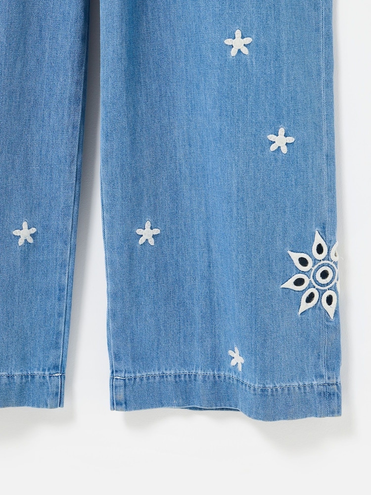 Oliver Bonas Embroidered Tie Waist Jumpsuit - Imagen 8 de 8