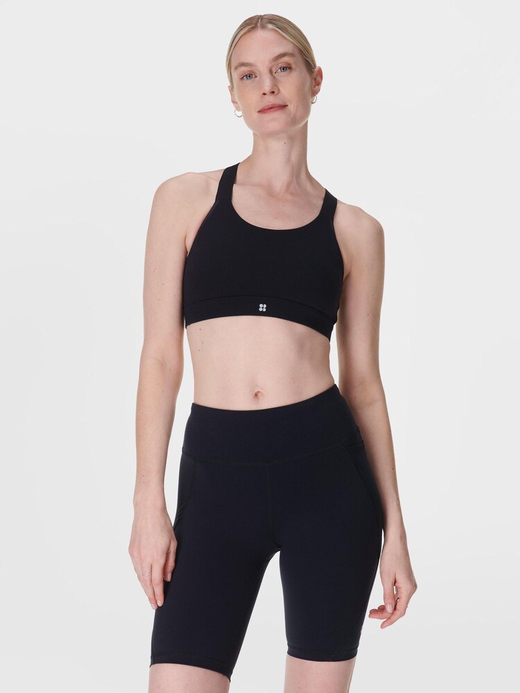 Sweaty Betty Black Medium Power Support Seam-Free Bra - Image 1 of 8 Sweaty Betty Black Medium Power Support Seam-Free Bra - Image 1 of 8