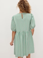 Vestido mini smock listrado Oliver Bonas - Imagem 2 de 8