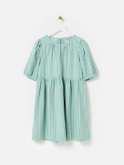 Vestido mini smock listrado Oliver Bonas - Imagem 3 de 8