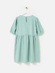 Vestido mini smock listrado Oliver Bonas - Imagem 4 de 8