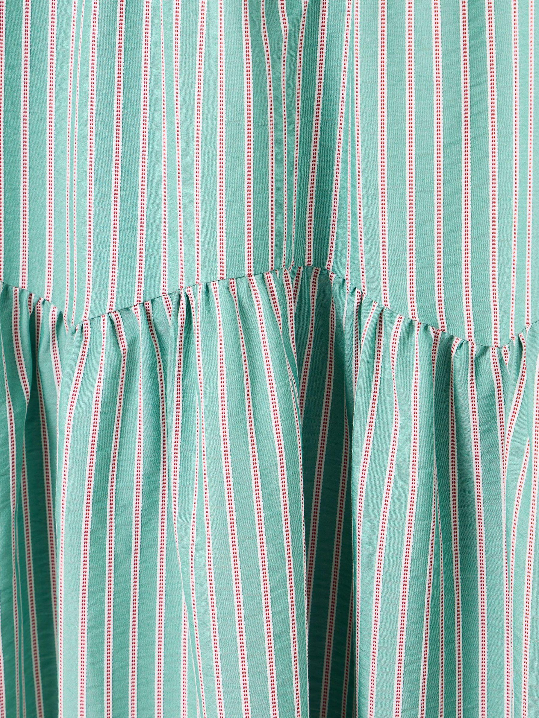 Buy Oliver Bonas Green Striped Mini Smock Dress from Next USA
