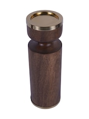 Libra Interiors Brown Amalfi Wooden Pillar Holder 31cm - Image 5 of 7