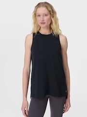 Sweaty Betty Black Soft Flow Studio Longline Tank Top - Image 2 of 7