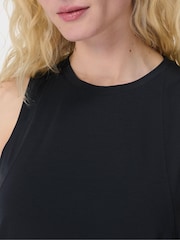 Sweaty Betty Black Soft Flow Studio Longline Tank Top - Image 5 of 7