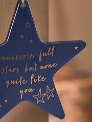 Navy Universe Of Stars Ceramic Hanging Decoration - Image 2 of 3