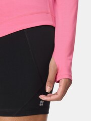 Sweaty Betty Pink Breathe Easy Mesh Long Sleeve Top - Image 3 of 7