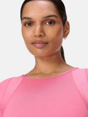 Sweaty Betty Pink Breathe Easy Mesh Long Sleeve Top - Image 4 of 7