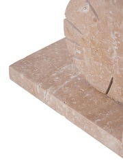 Libra Interiors Taupe Catania Travertine Bookends - Image 6 of 6