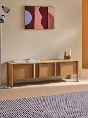 MADE.COM Oak Reeve Up to 55 Inch Wide TV Unit - Image 1 of 6
