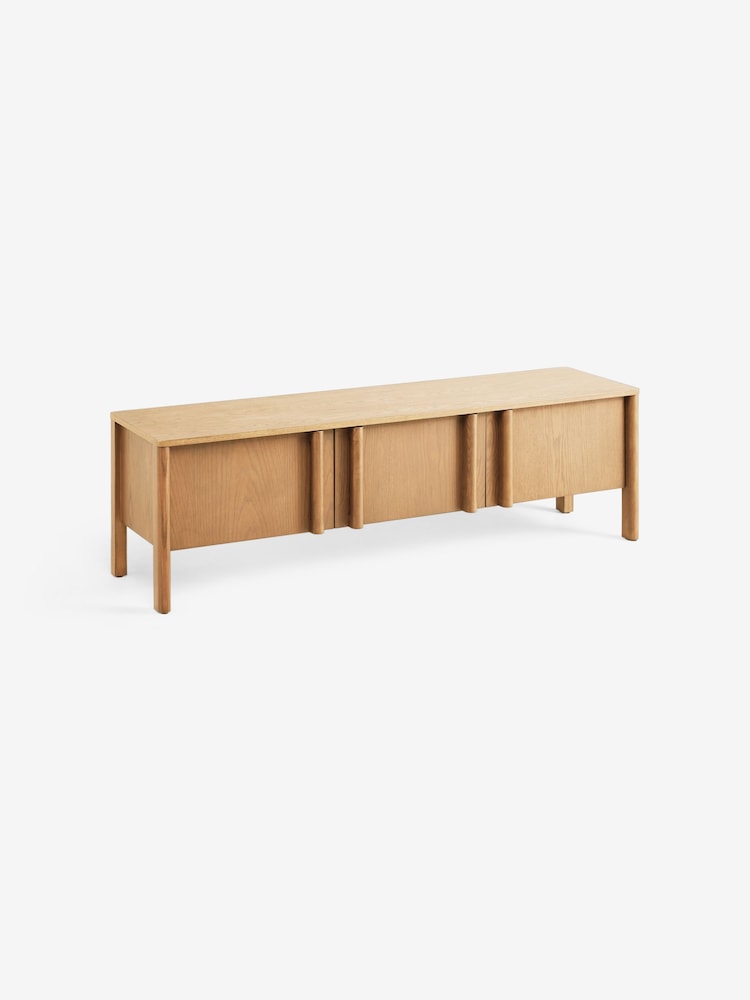MADE.COM Oak Reeve Up to 55 Inch Wide TV Unit - Image 6 of 6 MADE.COM Oak Reeve Up to 55 Inch Wide TV Unit - Image 6 of 6