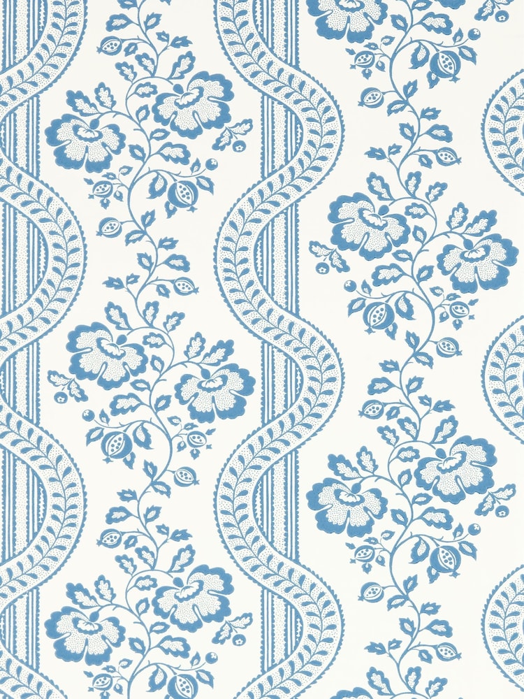 Sanderson Blue Aubrey Country Woodland Wallpaper 10M - Image 1 of 1