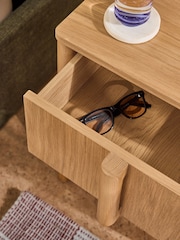MADE.COM Oak Reeve 2 Drawer Bedside Table - Image 2 of 5