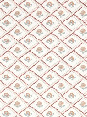 Sanderson Pink Fairdown Country Woodland Wallpaper 10M - Image 1 of 1