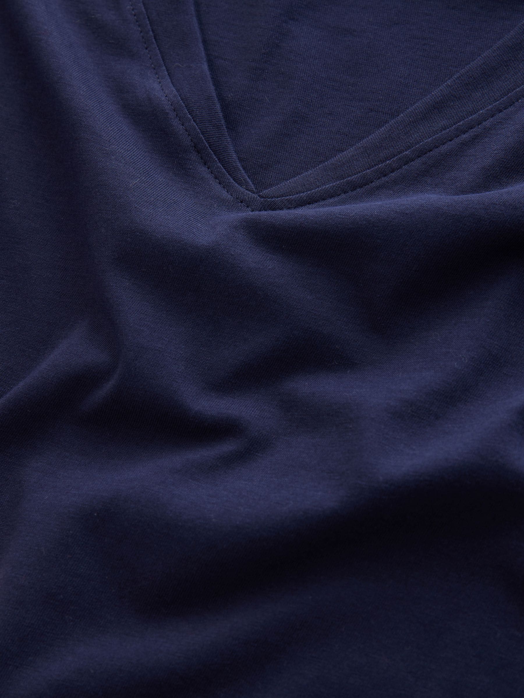 Buy Navy Blue Graphic V-Neck Cap Sleeve T-Shirt from Next Romania