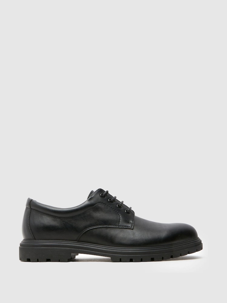 Schuh Paddy Chunky Lace Up Black Shoes - Image 1 of 6 Schuh Paddy Chunky Lace Up Black Shoes - Image 1 of 6