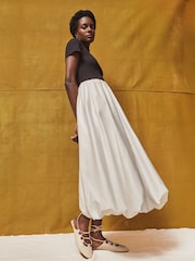 Ro&Zo Black Lucinda Mixed Media Dress - Image 1 of 5
