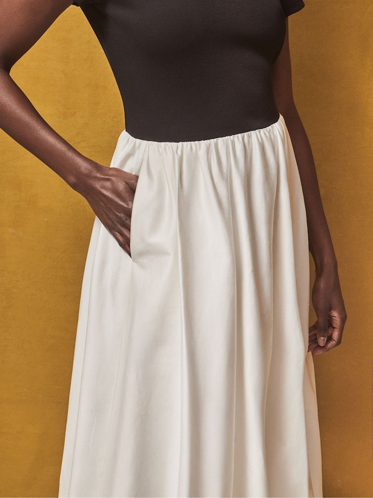 Ro&Zo Black Lucinda Mixed Media Dress - Image 2 of 5