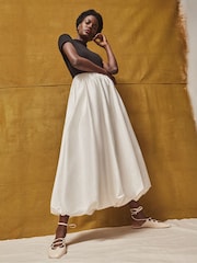Ro&Zo Black Lucinda Mixed Media Dress - Image 3 of 5
