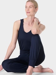 Sweaty Betty Blue Gaia Performance Yoga Jumpsuit - Image 1 of 7