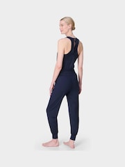 Sweaty Betty Blue Gaia Performance Yoga Jumpsuit - Image 6 of 7