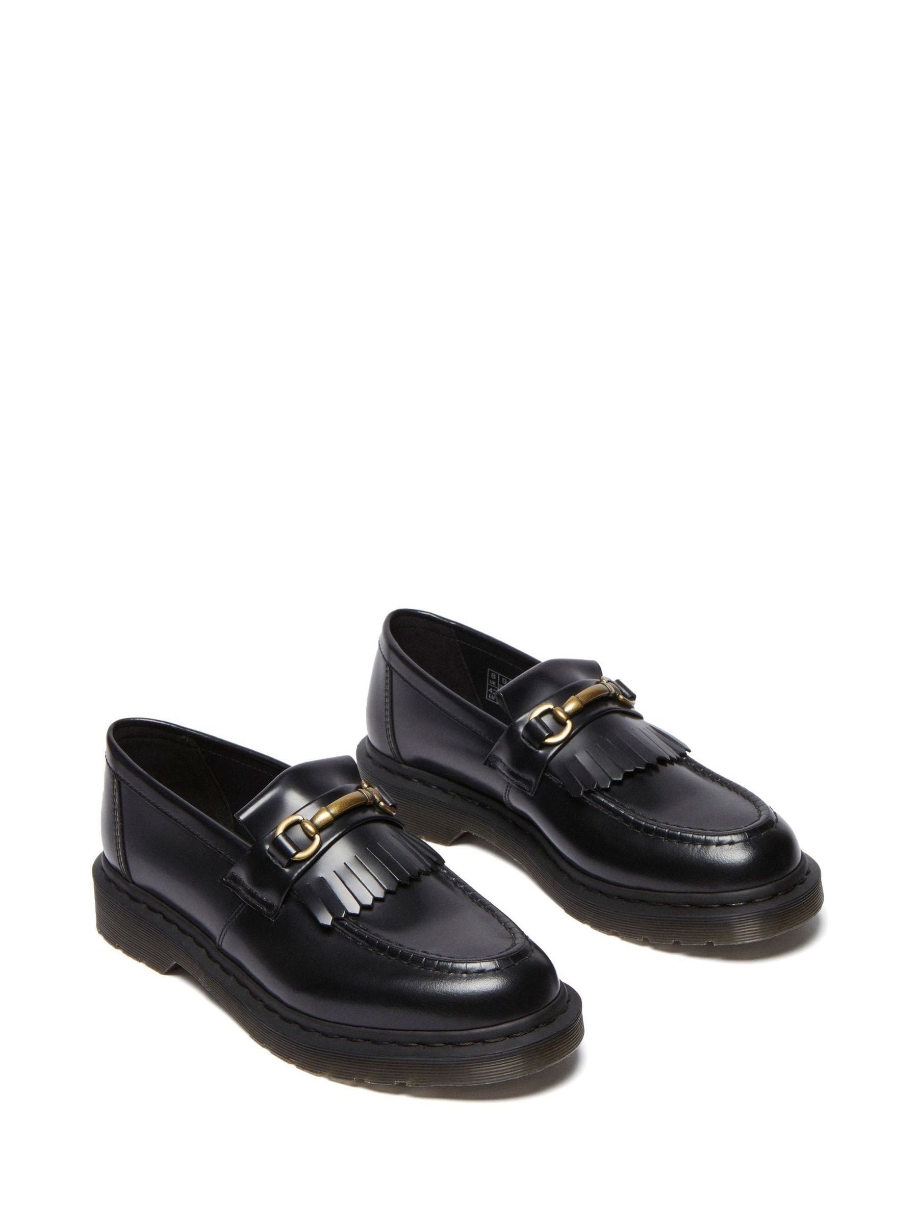 Buy Dr. Martens Black Adrian Snaffle Loafers Polished Smooth from