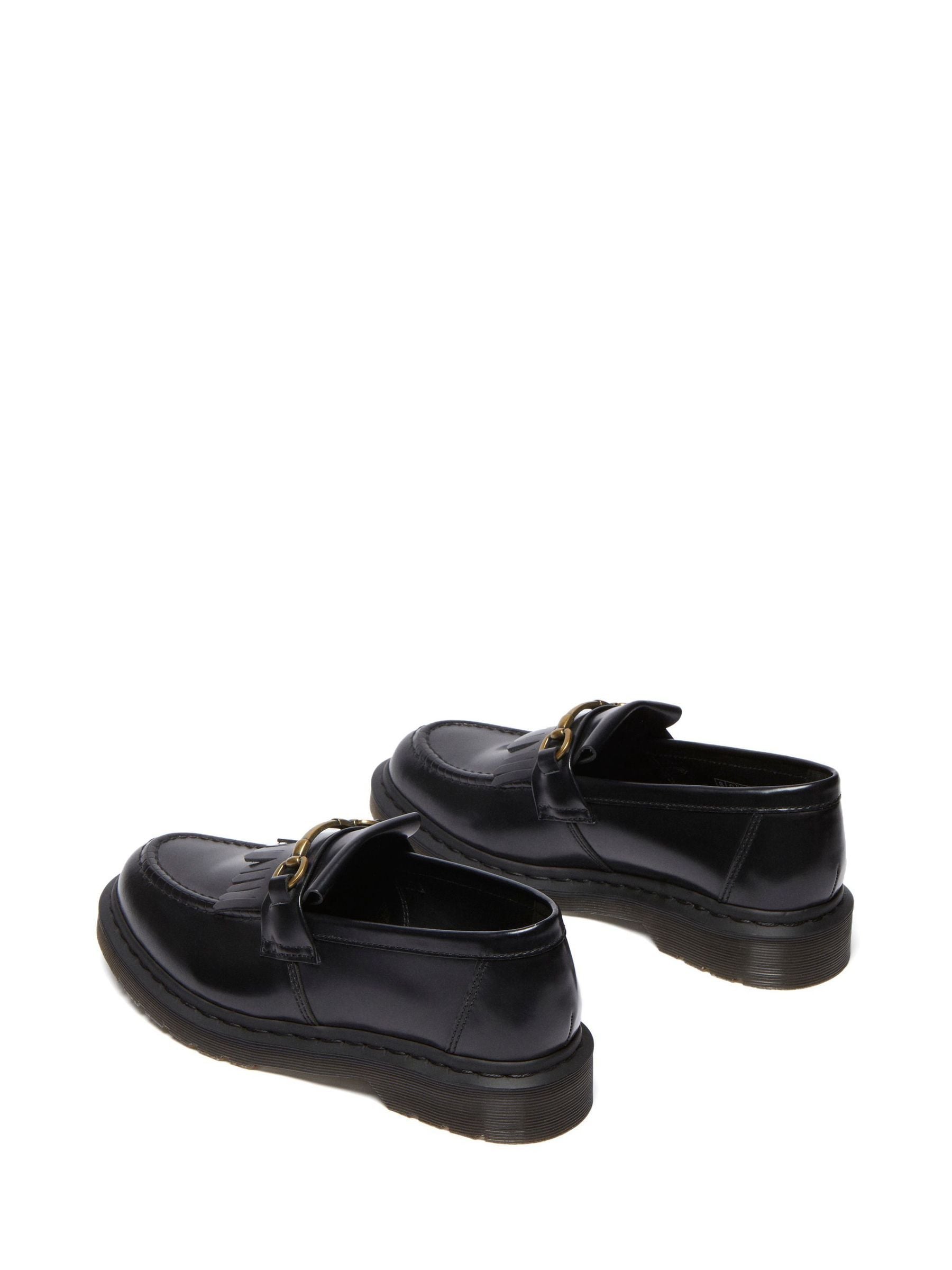 Buy Dr. Martens Black Adrian Snaffle Loafers Polished Smooth from