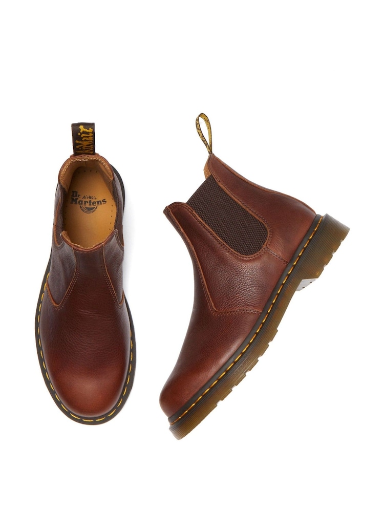 Buy Dr. Martens Brown 2976 Chelsea Boots Cashew Ambassador  display picture 3