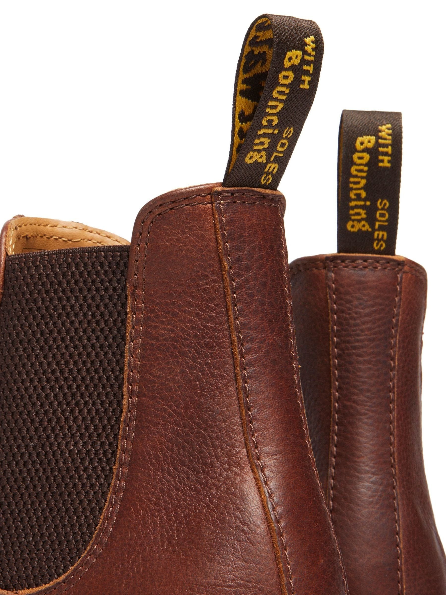 Buy Dr. Martens Brown 2976 Chelsea Boots Cashew Ambassador from