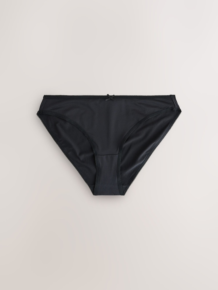 Black/White/Nude High Leg Microfibre Knickers 10 Pack - Image 9 of 9